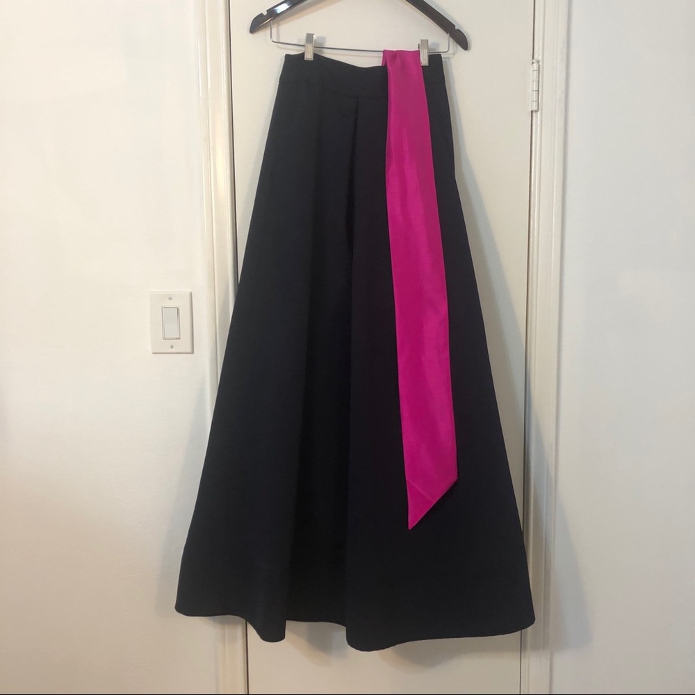 Navy blue full length skirt. By Eliza J.
